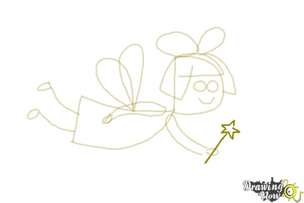 How to Draw a Simple Fairy Girl - Step 9 How to Draw a Simple Fairy Girl - Step 9
