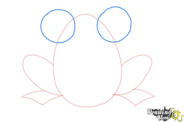How to Draw a Simple Frog - Step 4 How to Draw a Simple Frog - Step 4