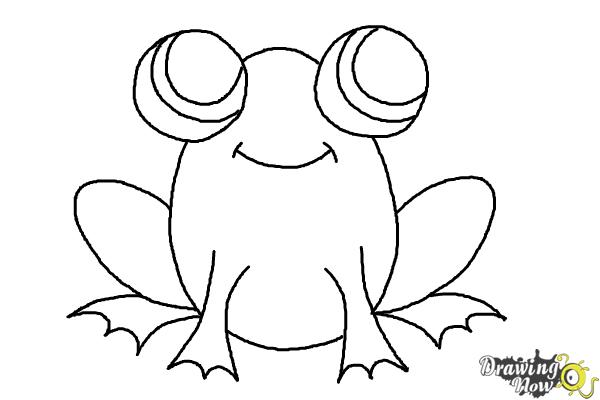 How to Draw a Simple Frog - Step 8 How to Draw a Simple Frog - Step 8