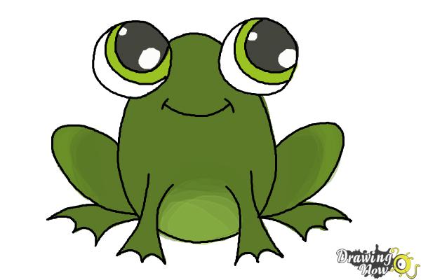 How to Draw a Simple Frog - Step 9 How to Draw a Simple Frog - Step 9