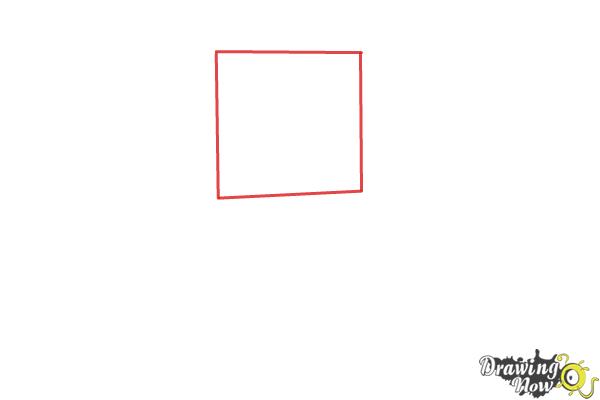 How to Draw a Simple Gun - Step 1 How to Draw a Simple Gun - Step 1