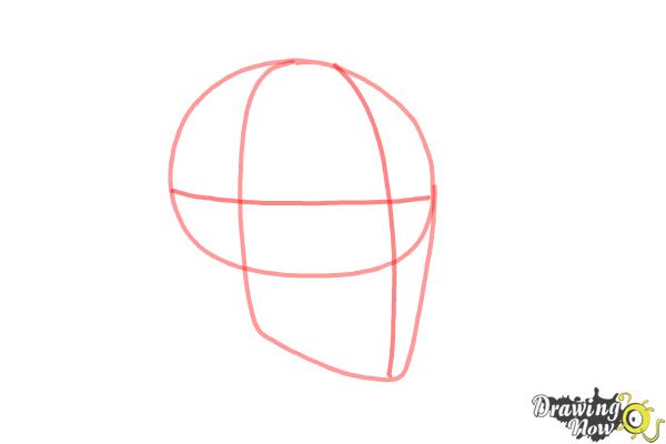 How to Draw a Skull Step by Step - Step 2 How to Draw a Skull Step by Step - Step 2
