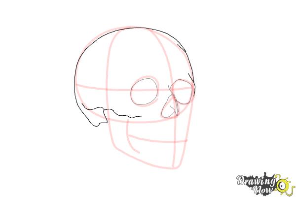 How to Draw a Skull Step by Step - Step 5 How to Draw a Skull Step by Step - Step 5