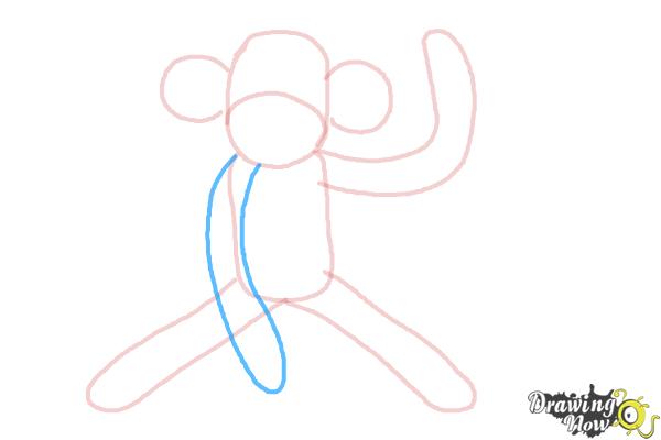 How to Draw a Sock Monkey - Step 7