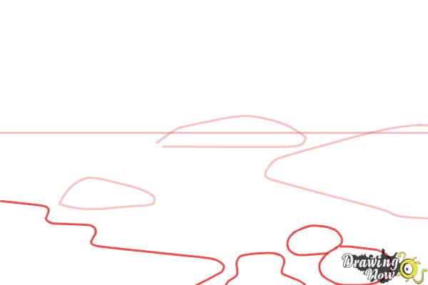 How to Draw a Swamp - Step 2 How to Draw a Swamp - Step 2