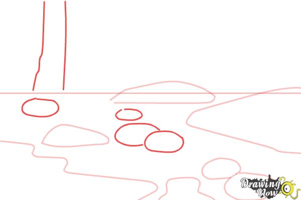 How to Draw a Swamp - Step 3 How to Draw a Swamp - Step 3