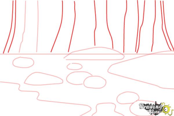 How to Draw a Swamp - Step 4 How to Draw a Swamp - Step 4