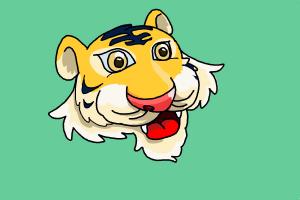 How to Draw a Tiger Face