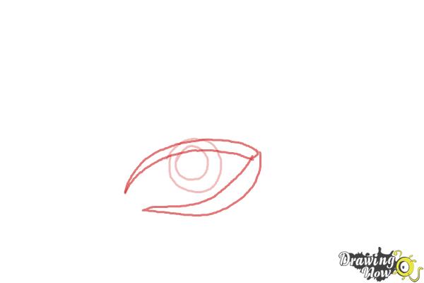 How to Draw a Tribal Eye - Step 2 How to Draw a Tribal Eye - Step 2