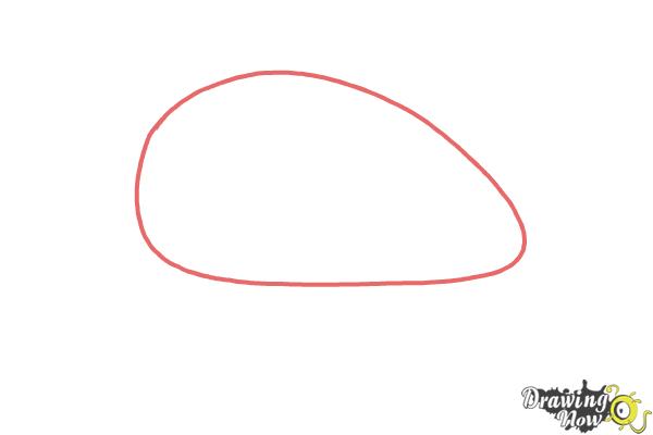 How to Draw a Whale For Kids - Step 1 How to Draw a Whale For Kids - Step 1