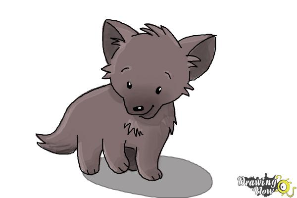How to Draw a Wolf For Kids - Step 10