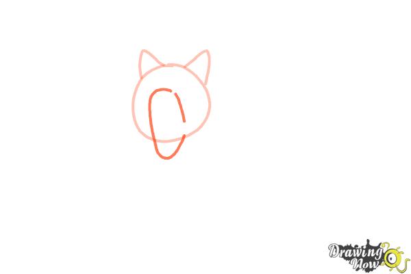 How to Draw a Wolf Step by Step - Step 2 How to Draw a Wolf Step by Step - Step 2