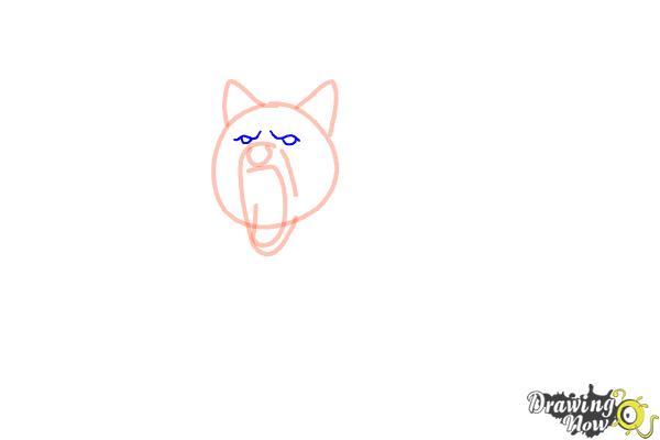 How to Draw a Wolf Step by Step - Step 4 How to Draw a Wolf Step by Step - Step 4