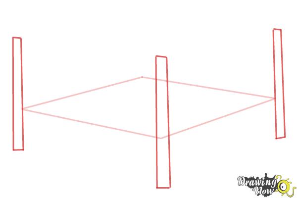 How to Draw a Wrestling Ring - Step 2 How to Draw a Wrestling Ring - Step 2