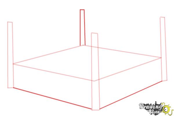 How to Draw a Wrestling Ring - Step 3 How to Draw a Wrestling Ring - Step 3