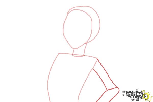 How to Draw Akeno Himejima from High School DxD - Step 3 How to Draw Akeno Himejima from High School DxD - Step 3