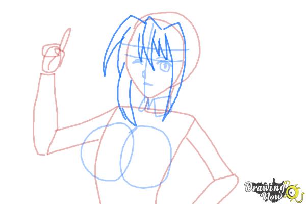How to Draw Akeno Himejima from High School DxD - Step 7 How to Draw Akeno Himejima from High School DxD - Step 7