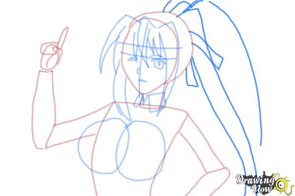How to Draw Akeno Himejima from High School DxD - Step 8 How to Draw Akeno Himejima from High School DxD - Step 8