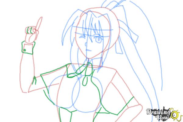 How to Draw Akeno Himejima from High School DxD - Step 9 How to Draw Akeno Himejima from High School DxD - Step 9