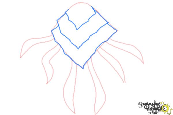 How to Draw Ampfibian from Ben 10 Omniverse - Step 3 How to Draw Ampfibian from Ben 10 Omniverse - Step 3