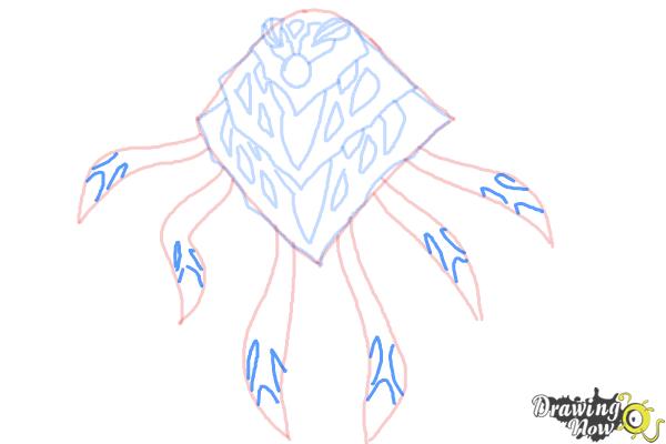 How to Draw Ampfibian from Ben 10 Omniverse - Step 7 How to Draw Ampfibian from Ben 10 Omniverse - Step 7