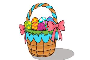 How to Draw an Easter Basket