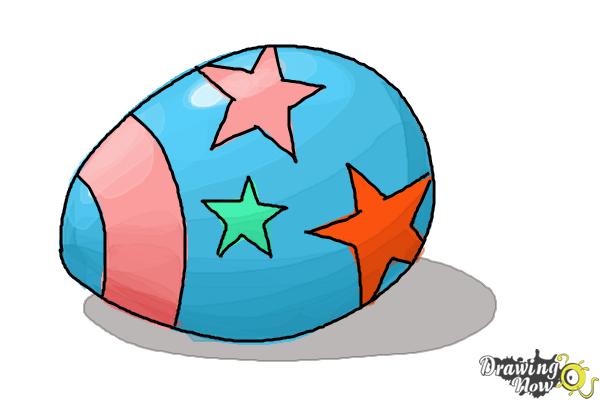 How to Draw an Easter Egg - Step 7