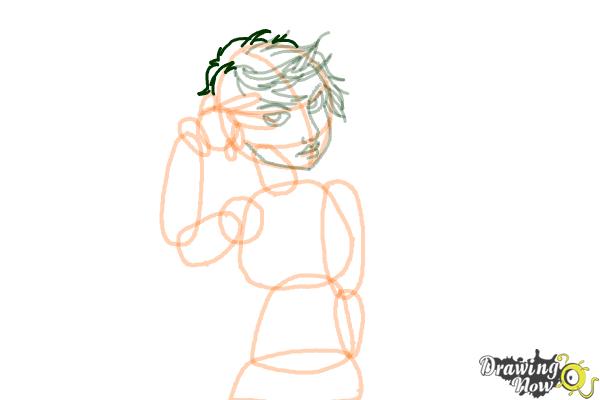 How to Draw an Emo Girl - Step 11