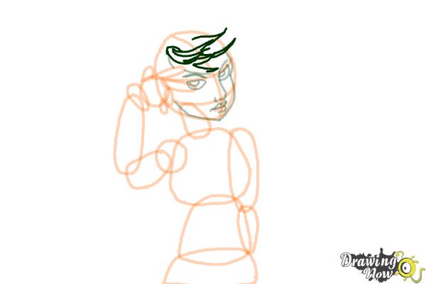 How to Draw an Emo Girl - Step 9