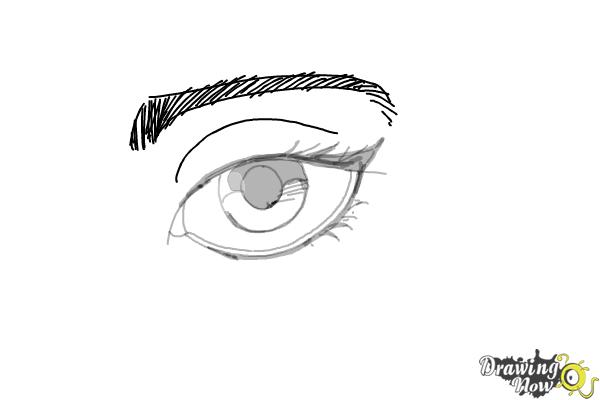 How to Draw an Eyeliner - Step 9 How to Draw an Eyeliner - Step 9