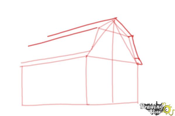 How to Draw an Old Farm House - Step 5