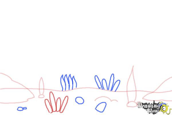 How to Draw an Underwater Scenehow to Draw an Underwater Scene - Step 3 How to Draw an Underwater Scenehow to Draw an Underwater Scene - Step 3