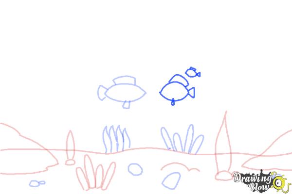 How to Draw an Underwater Scenehow to Draw an Underwater Scene - Step 5 How to Draw an Underwater Scenehow to Draw an Underwater Scene - Step 5