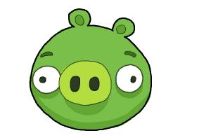 How to Draw Angry Birds Pig