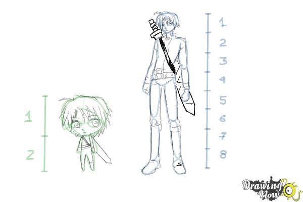 How to Draw Anime Body Figures - Step 14 How to Draw Anime Body Figures - Step 14