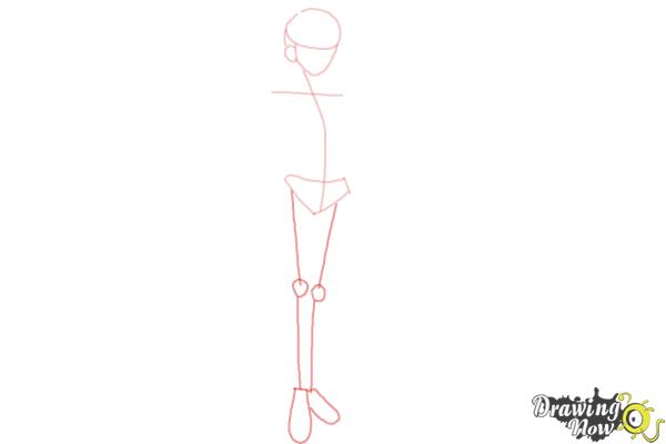 How to Draw Anime Body (Ver 2) - Step 4 How to Draw Anime Body (Ver 2) - Step 4