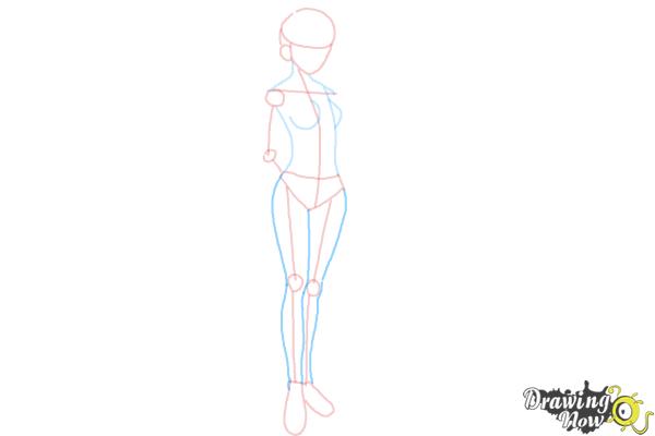 How to Draw Anime Body (Ver 2) - Step 7 How to Draw Anime Body (Ver 2) - Step 7