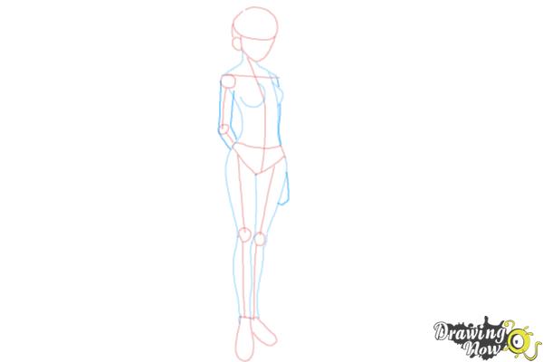 How to Draw Anime Body (Ver 2) - Step 8 How to Draw Anime Body (Ver 2) - Step 8