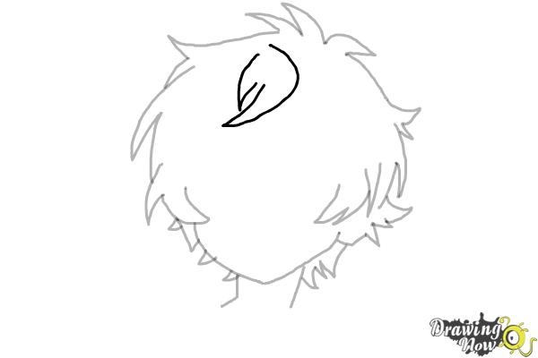 How to Draw Anime Boy Hair - Step 10 How to Draw Anime Boy Hair - Step 10