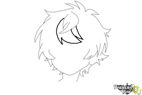 How to Draw Anime Boy Hair - Step 11 How to Draw Anime Boy Hair - Step 11
