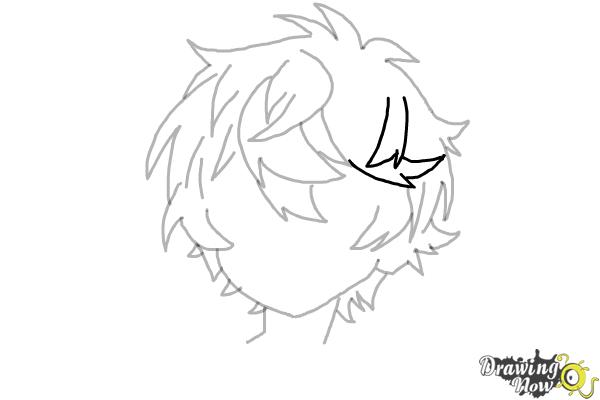 How to Draw Anime Boy Hair - Step 13 How to Draw Anime Boy Hair - Step 13