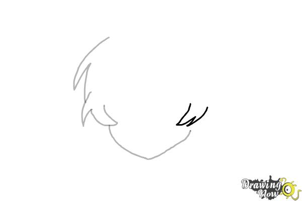 How to Draw Anime Boy Hair - Step 4 How to Draw Anime Boy Hair - Step 4