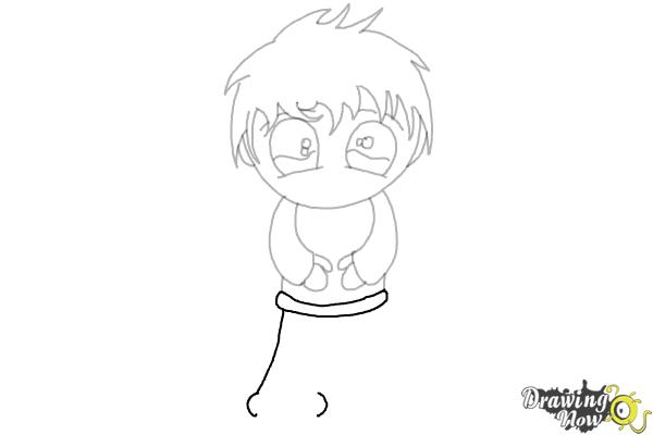 How to Draw Anime Chibi Boy - Step 10