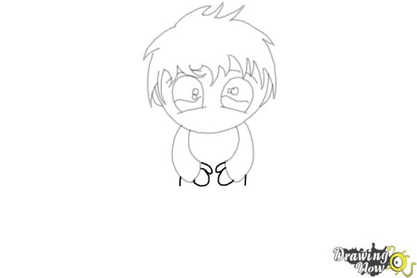 How to Draw Anime Chibi Boy - Step 9
