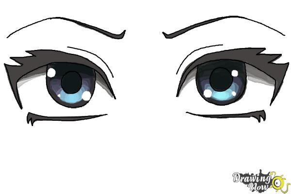 How to Draw Anime Eyes Step by Step - Step 8 How to Draw Anime Eyes Step by Step - Step 8