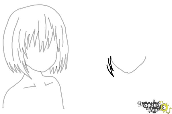 How to Draw Anime Girl Hair - Step 11 How to Draw Anime Girl Hair - Step 11