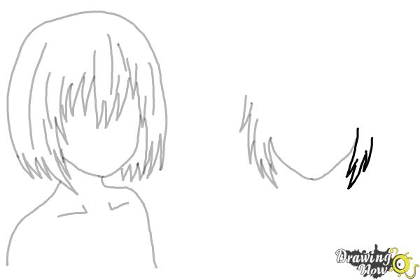 How to Draw Anime Girl Hair - Step 13 How to Draw Anime Girl Hair - Step 13
