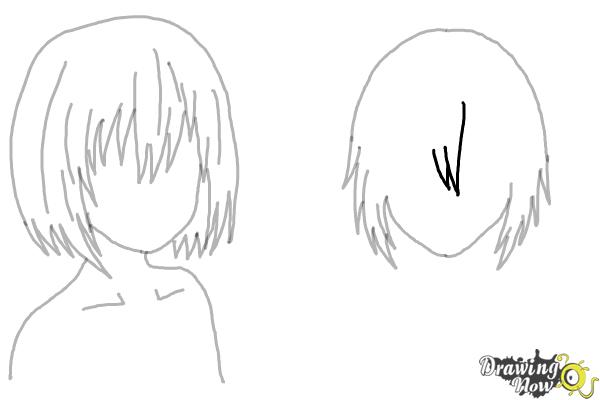How to Draw Anime Girl Hair - Step 15 How to Draw Anime Girl Hair - Step 15