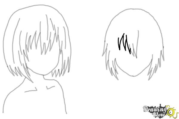 How to Draw Anime Girl Hair - Step 16 How to Draw Anime Girl Hair - Step 16