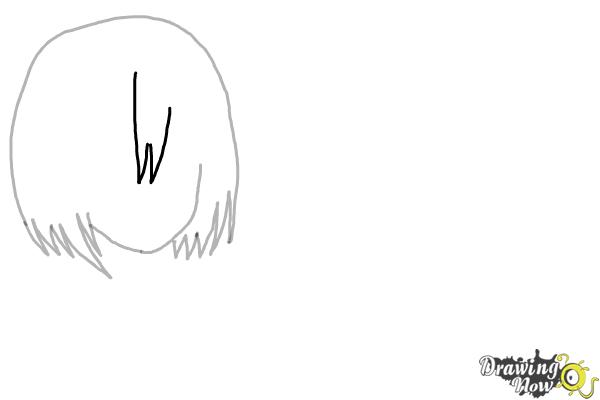 How to Draw Anime Girl Hair - Step 5 How to Draw Anime Girl Hair - Step 5